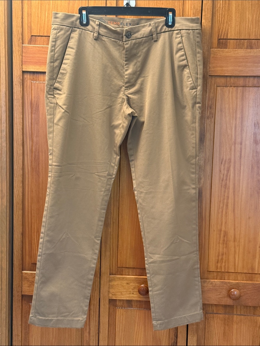 St. John's Bay Khaki Stretch Chinos - Classic Tan NWT size 36*30